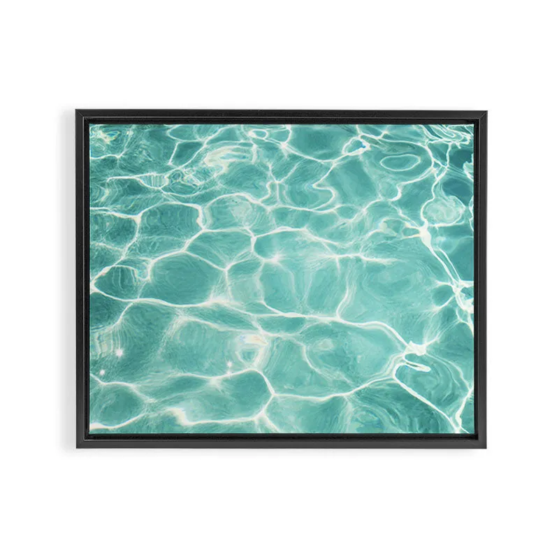 Society6 Water Abstract Photography toile encadrée mer