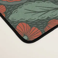 Society6 Moths in Emerald Twilight tapis de bureau émeraude