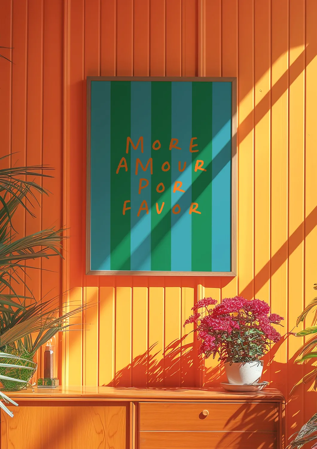 Maddison Ball More Amour Por Favor affiche typographie mate