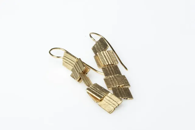Galerie Kara Polyptyque boucles d'oreilles en vermeil