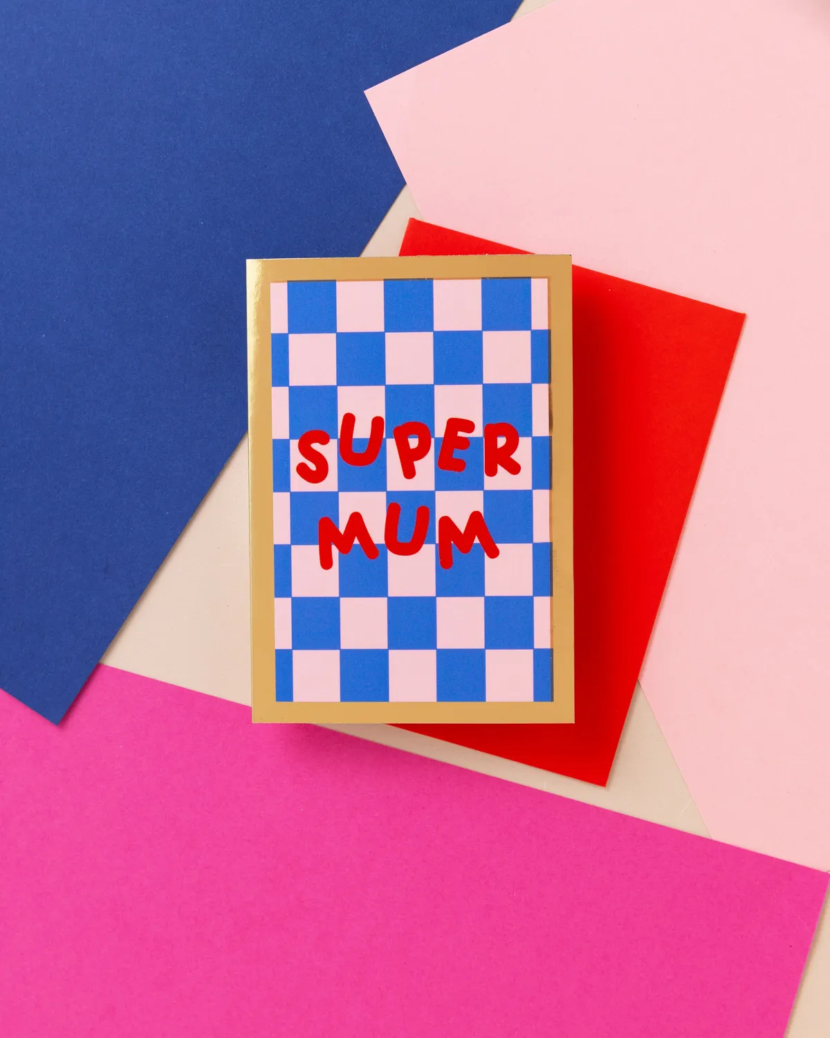 Maddison Ball Super Mum carte foil A6 super maman