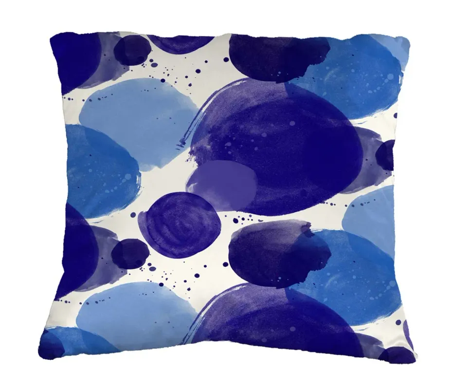 Mademoiselle Tiss Bubbles coussin imprimé