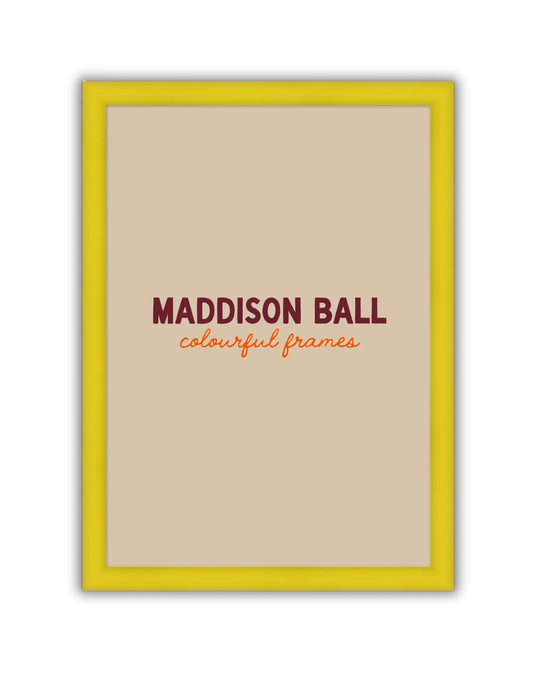 Maddison Ball cadre bois plexi