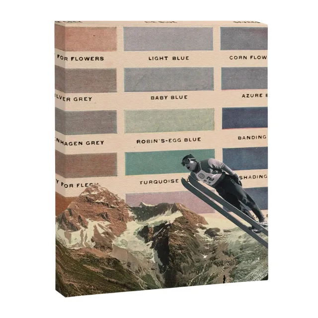 Society6 Ski toile photomontage couleur ski