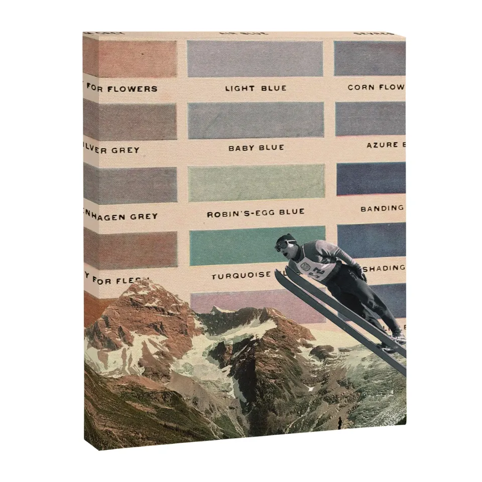 Society6 Ski toile photomontage couleur ski