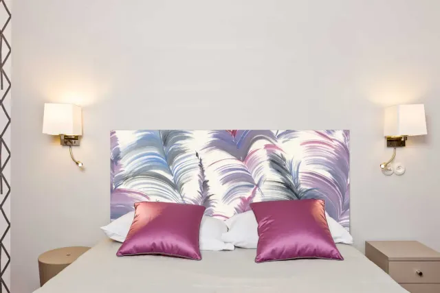 Mademoiselle Tiss Plumes des Caraïbes tête de lit tissu 160 cm