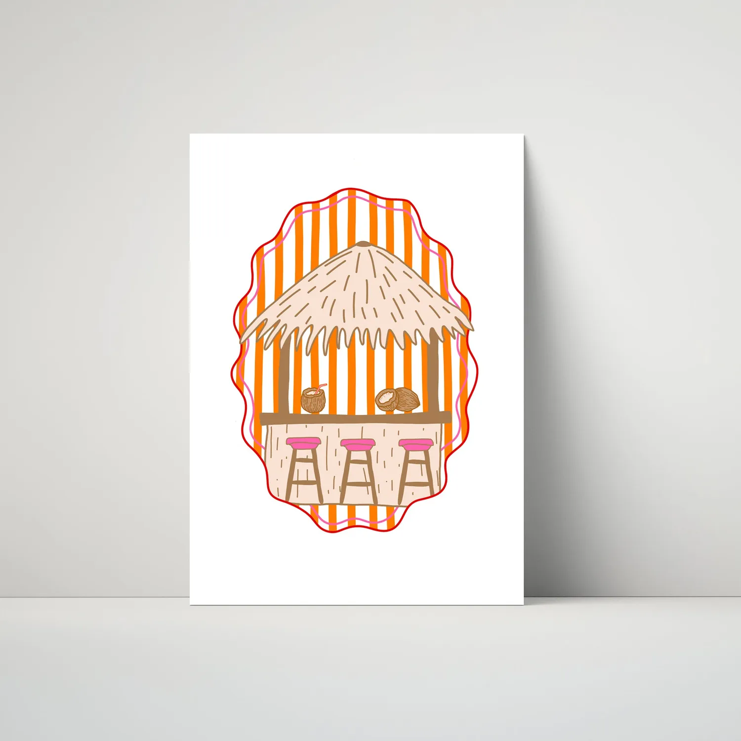 Maddison Ball I'd Rather Be Tiki Bar affiche