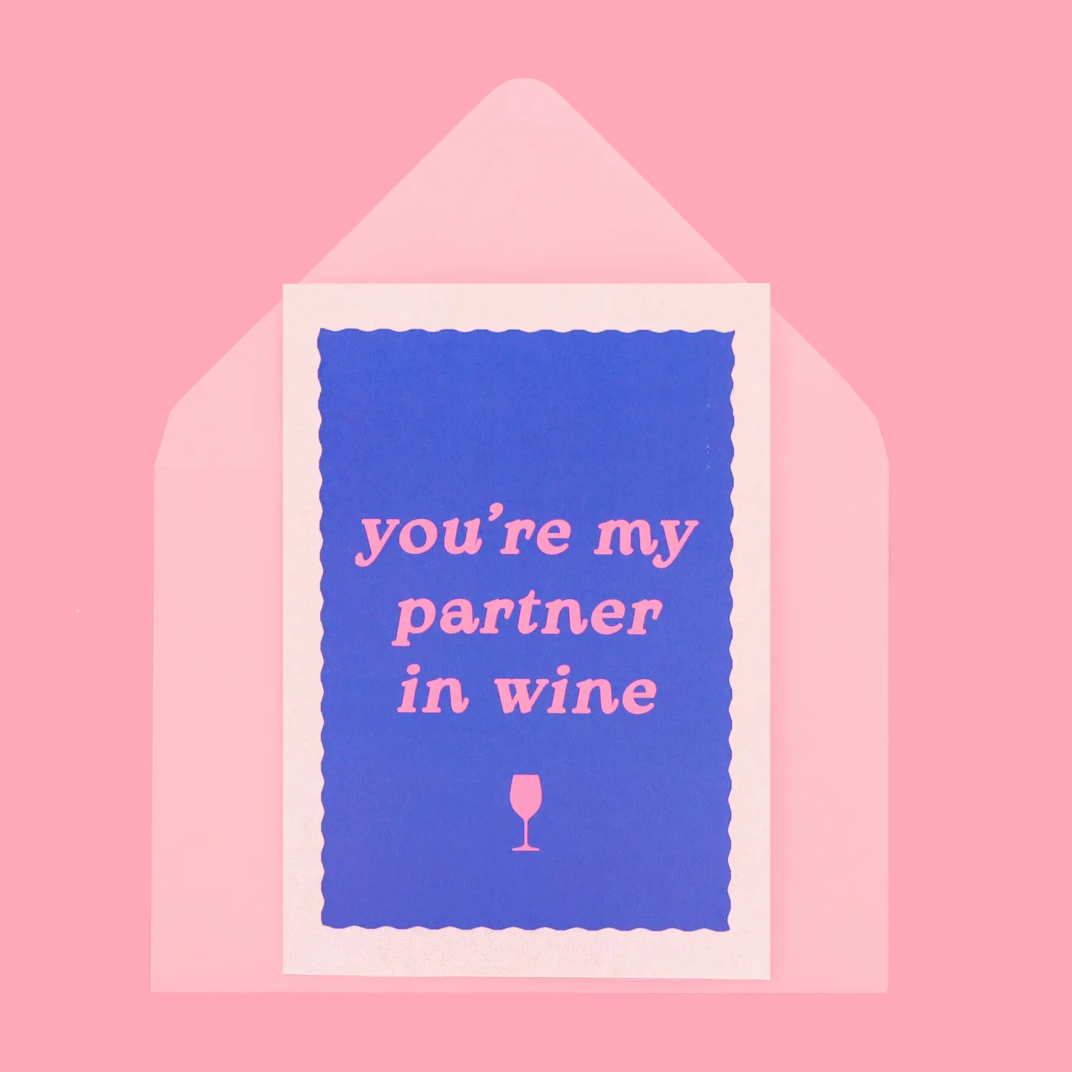 Maddison Ball Partner in Wine carte A6 bleue