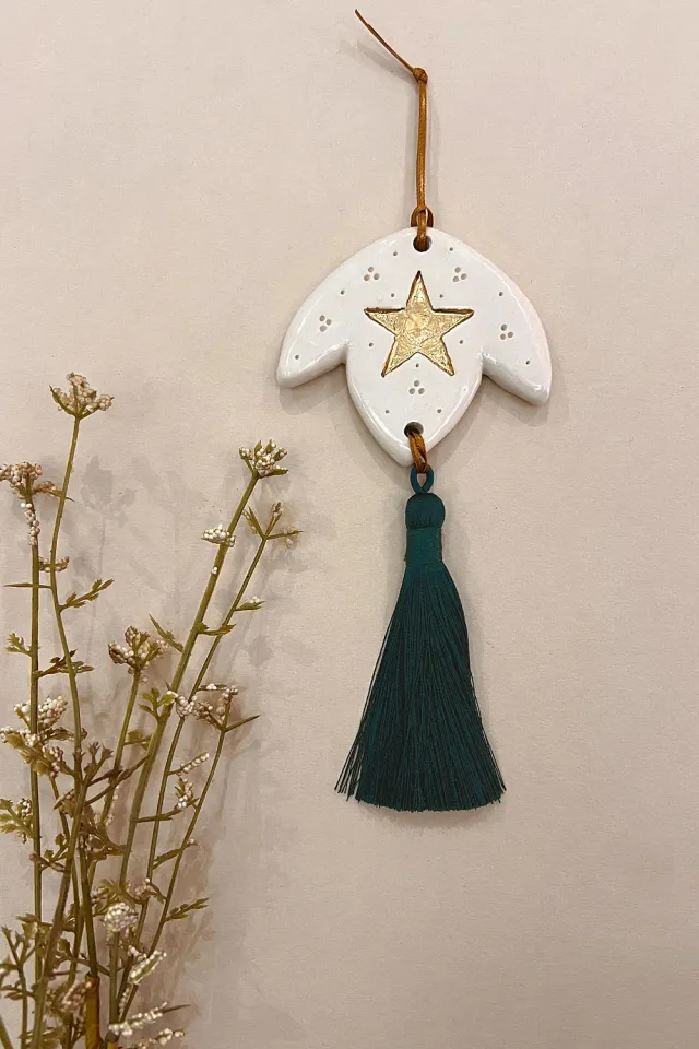 Biankaléone Grigri à l'étoile d'or grigri 7 x 15 cm