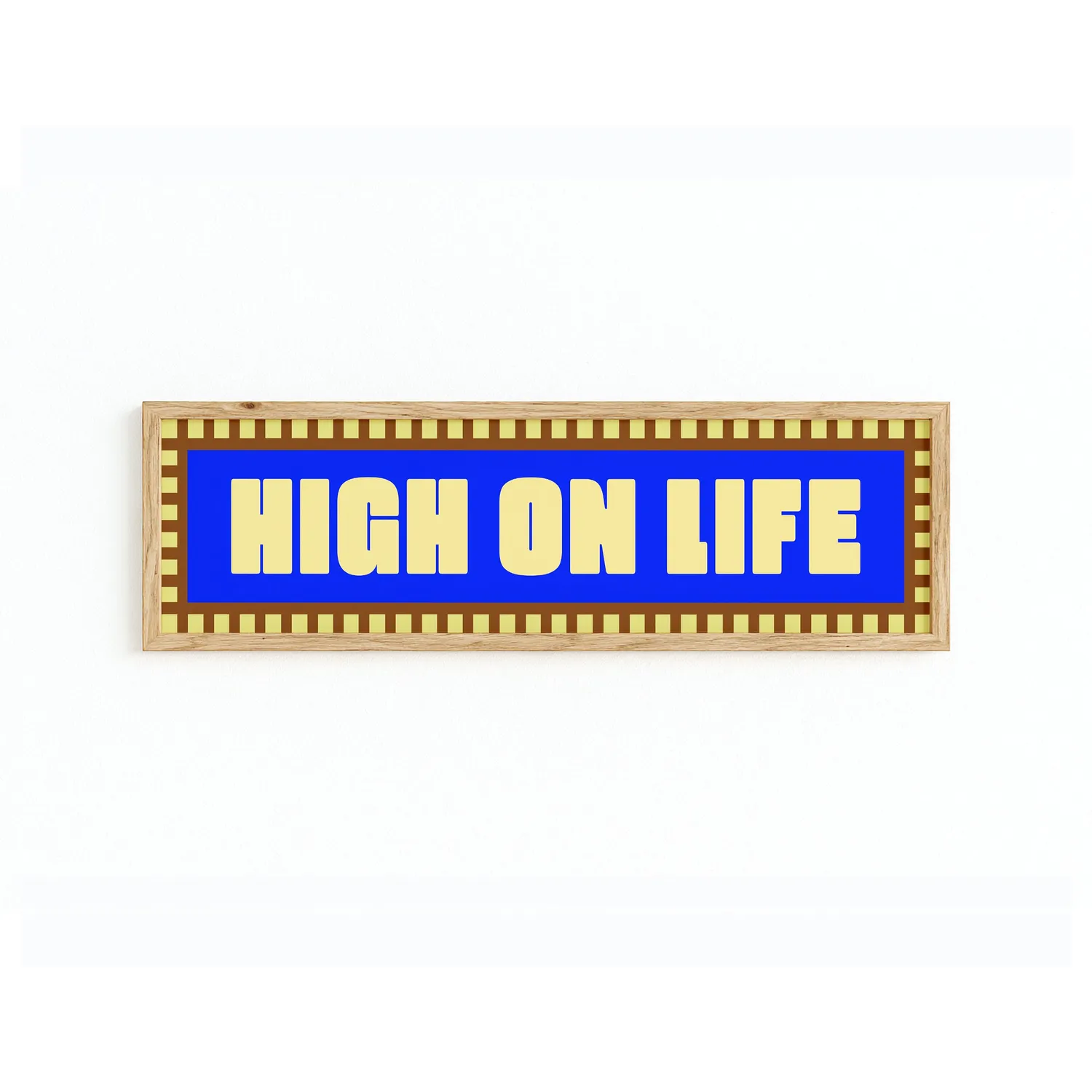 Maddison Ball High On Life tirage panoramique encadré 60x12 cm