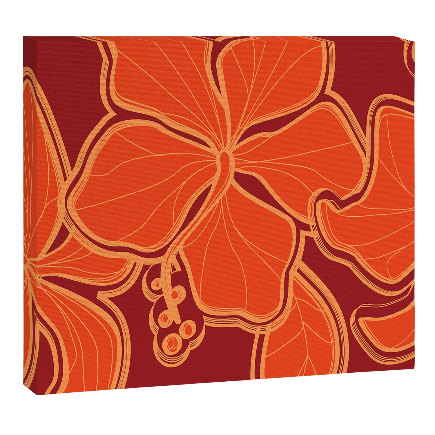 Society6 Kailua Hibiscus toile fleur tropicale