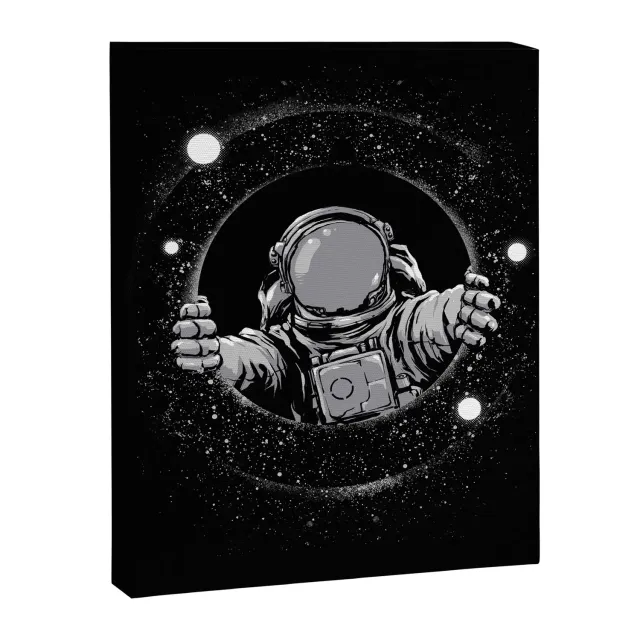 Society6 Black Hole toile astronaute cosmique