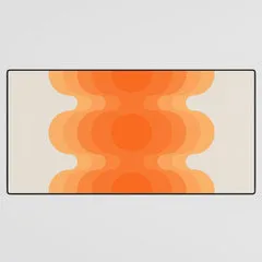 Society6 Echoes Creamsicle tapis de bureau orange