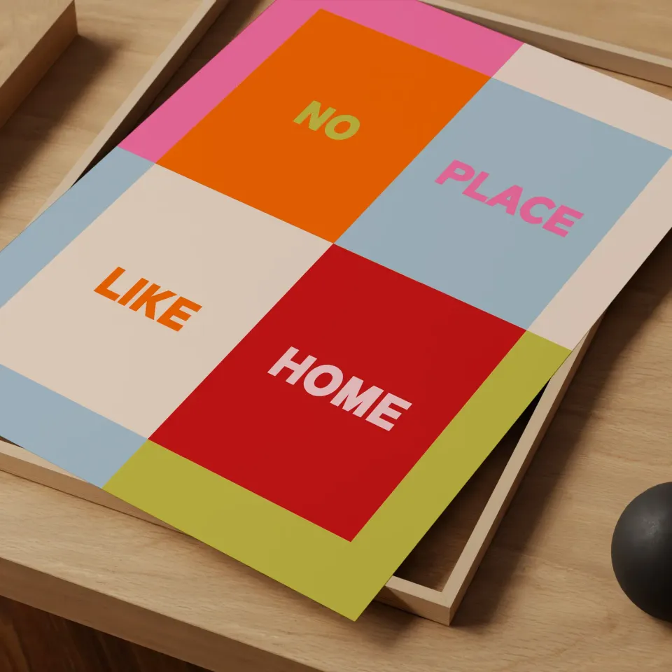 Maddison Ball No Place Like Home affiche typographique