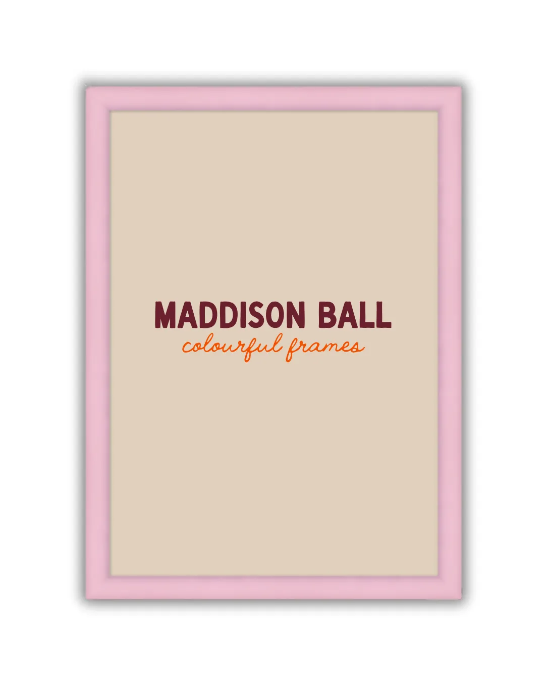 Maddison Ball cadre bois plexi