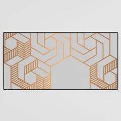 Society6 Hex 611 Copper tapis de bureau cuivre