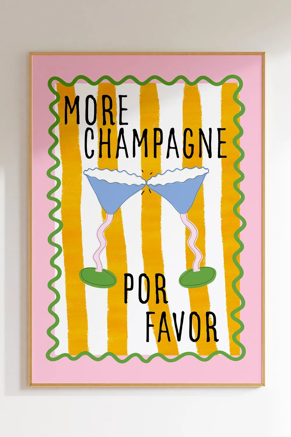 Maddison Ball More Champagne Por Favor affiche