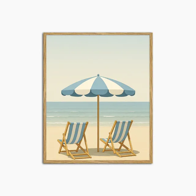 Any Image Shades of Serenity toile encadrée tons doux