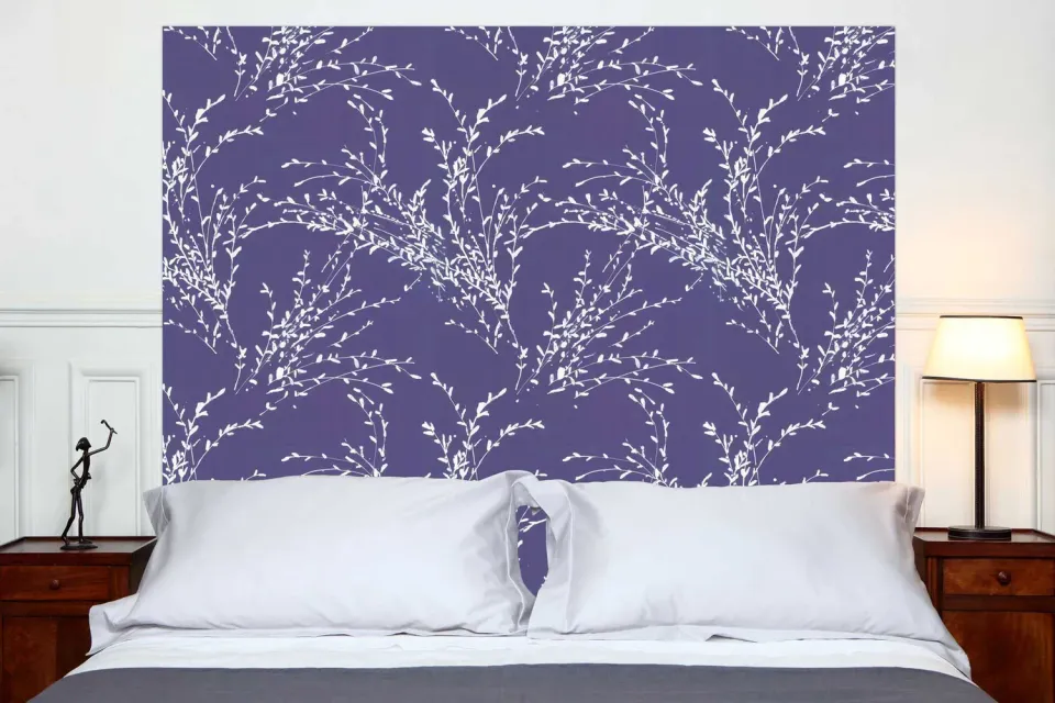 Mademoiselle Tiss Rameaux tête de lit tissu branchages