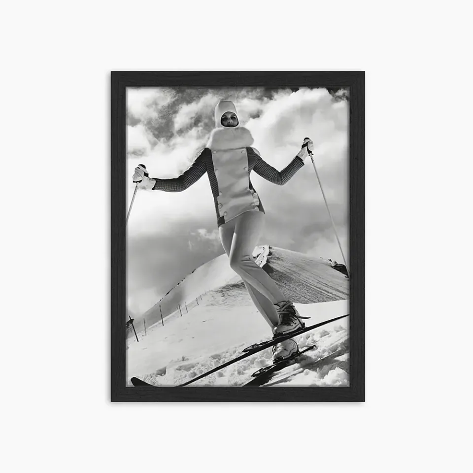 Any Image Jacob Baden Vintage Ski Wear tableau encadré photo