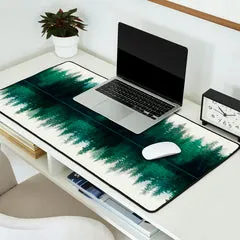 Society6 Reflection tapis de bureau forêt lac