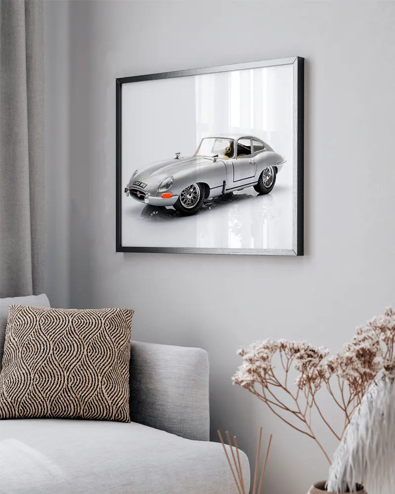 Any Image Jaguar E-Type photo encadrée voiture ancienne