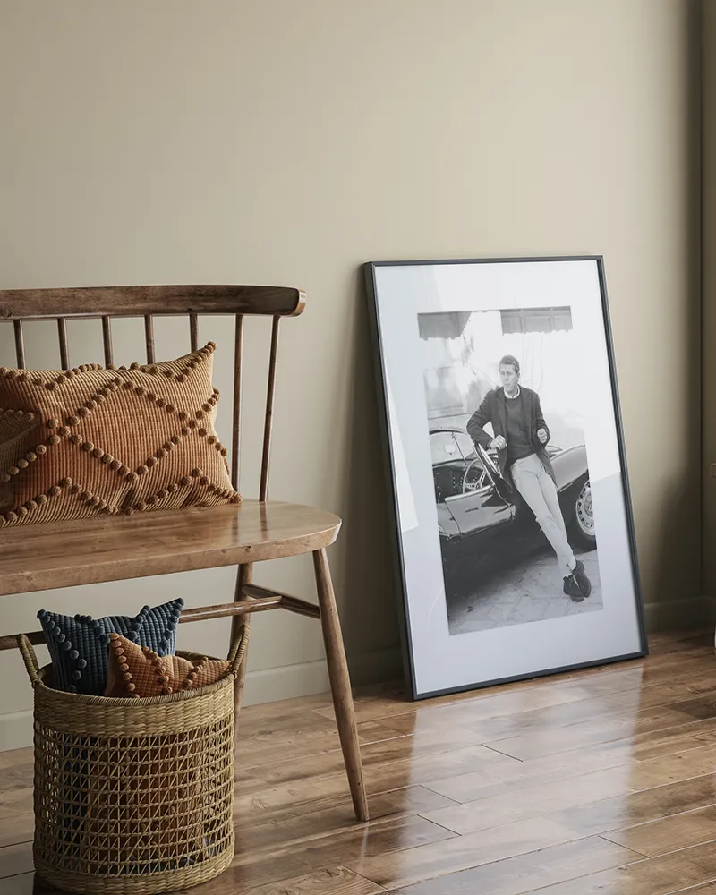 Any Image Jacob Baden Steve McQueen photo encadrée noir et blanc