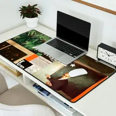 Society6 Admire tapis de bureau collage vintage vert