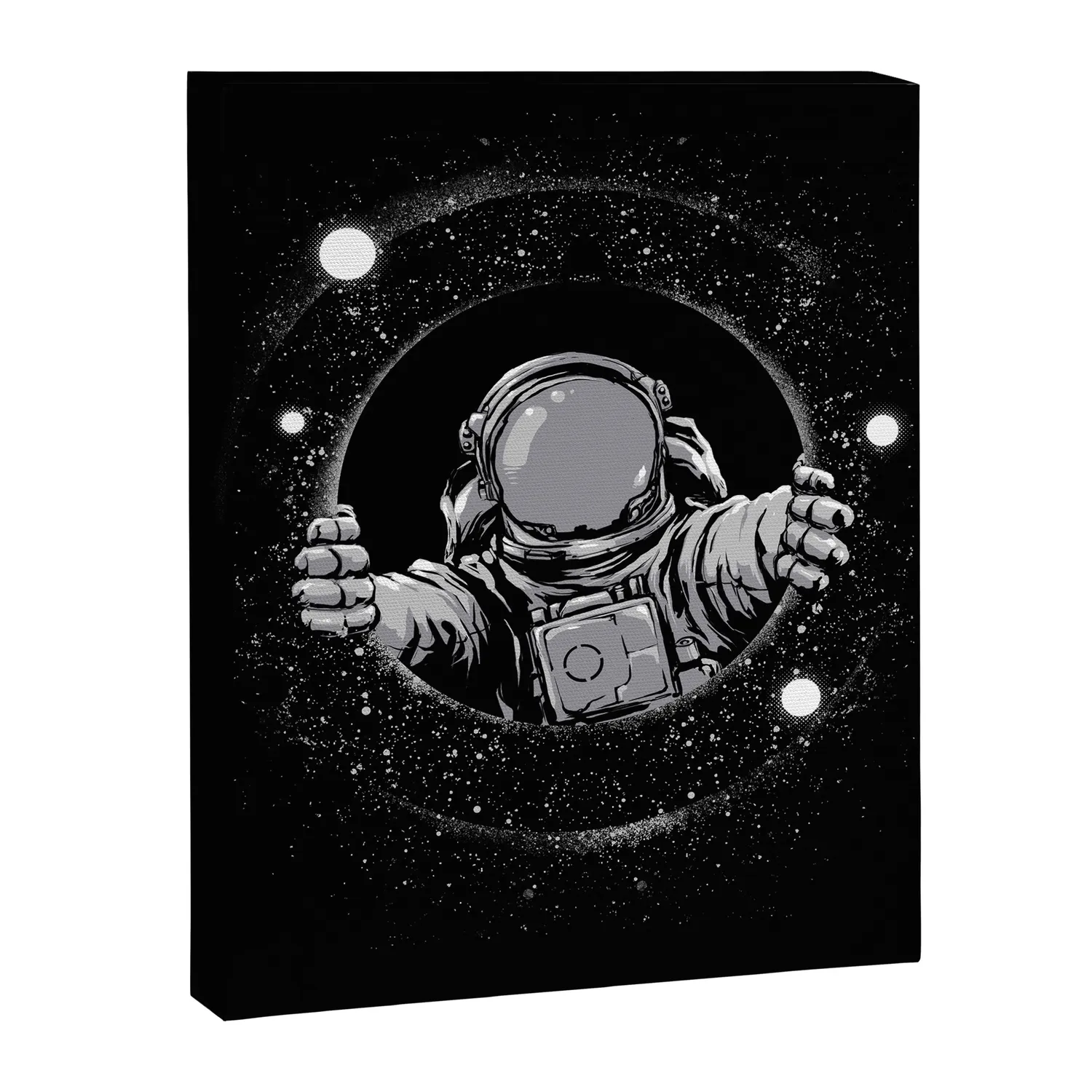 Society6 Black Hole toile astronaute cosmique