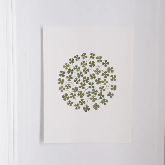 Horti Ego herbier encadré 30x40 trèfle