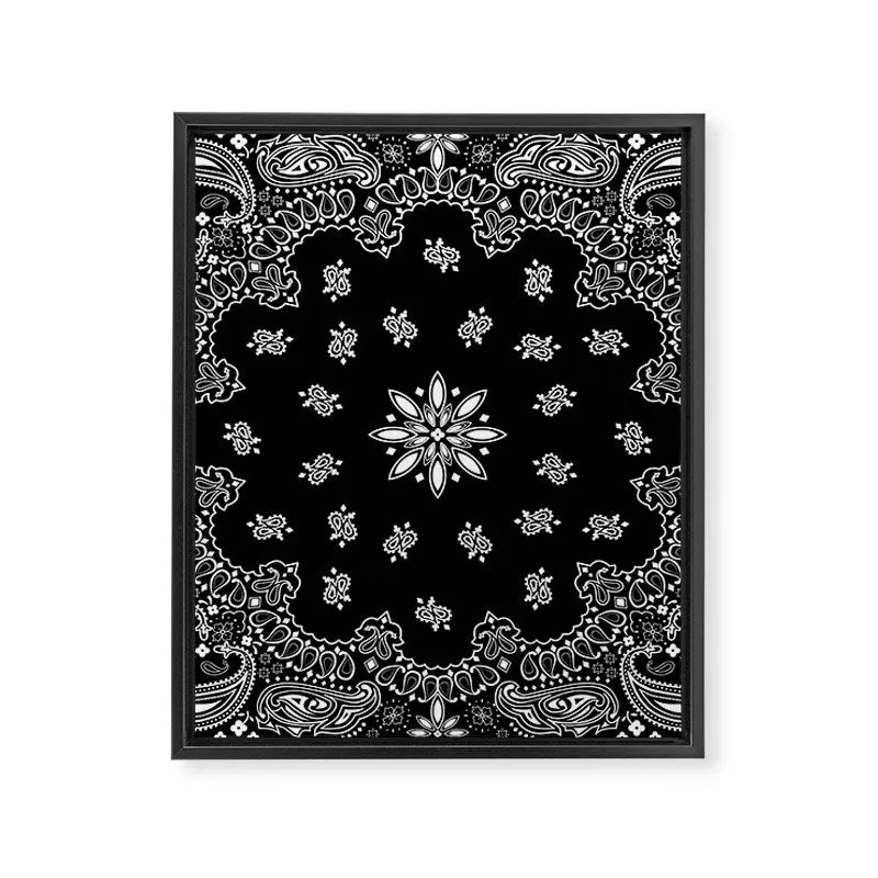 Society6 Bandana Pattern toile encadrée