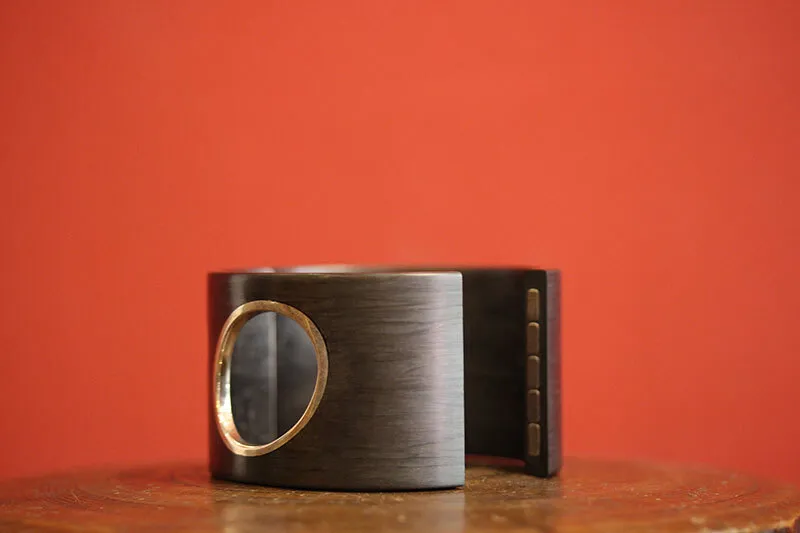Galerie Kara bracelet carbone et argent