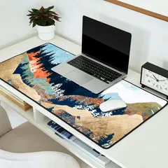 Society6 Spring Flight tapis de bureau paysage montagne