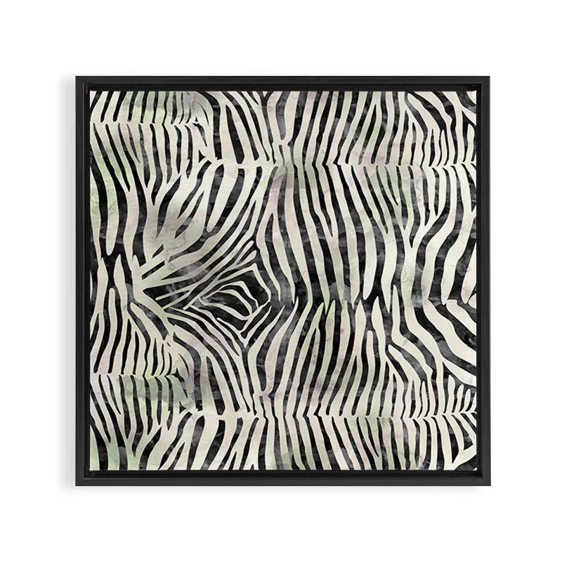 Society6 Zebra Print toile encadrée