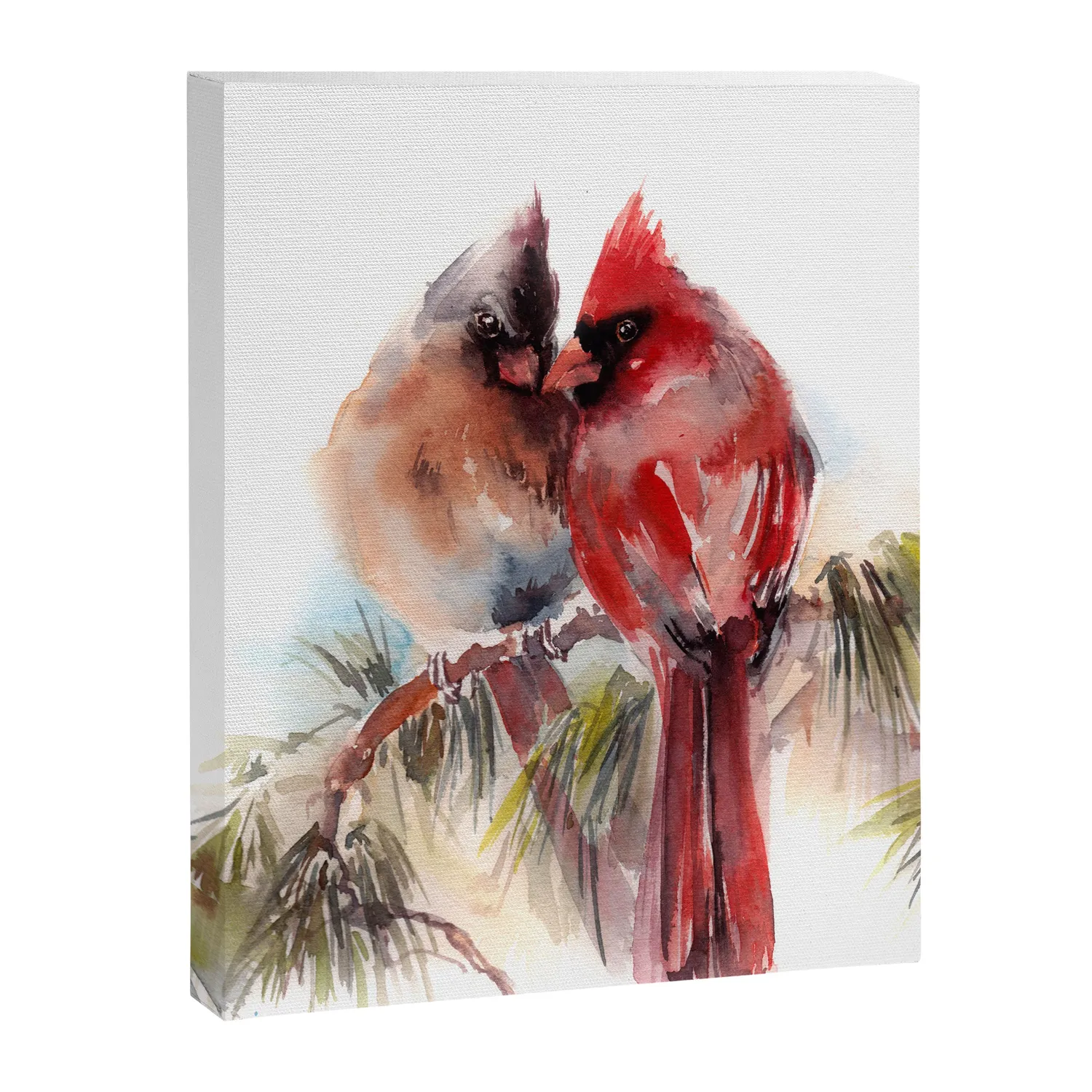 Society6 Cardinal Birds Couple toile couple de cardinaux