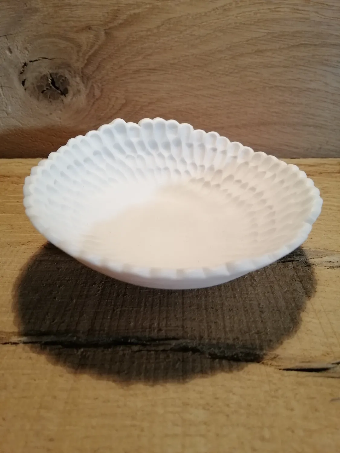 Sandrine Ramona Abeille coupelle porcelaine blanche 10,5 cm
