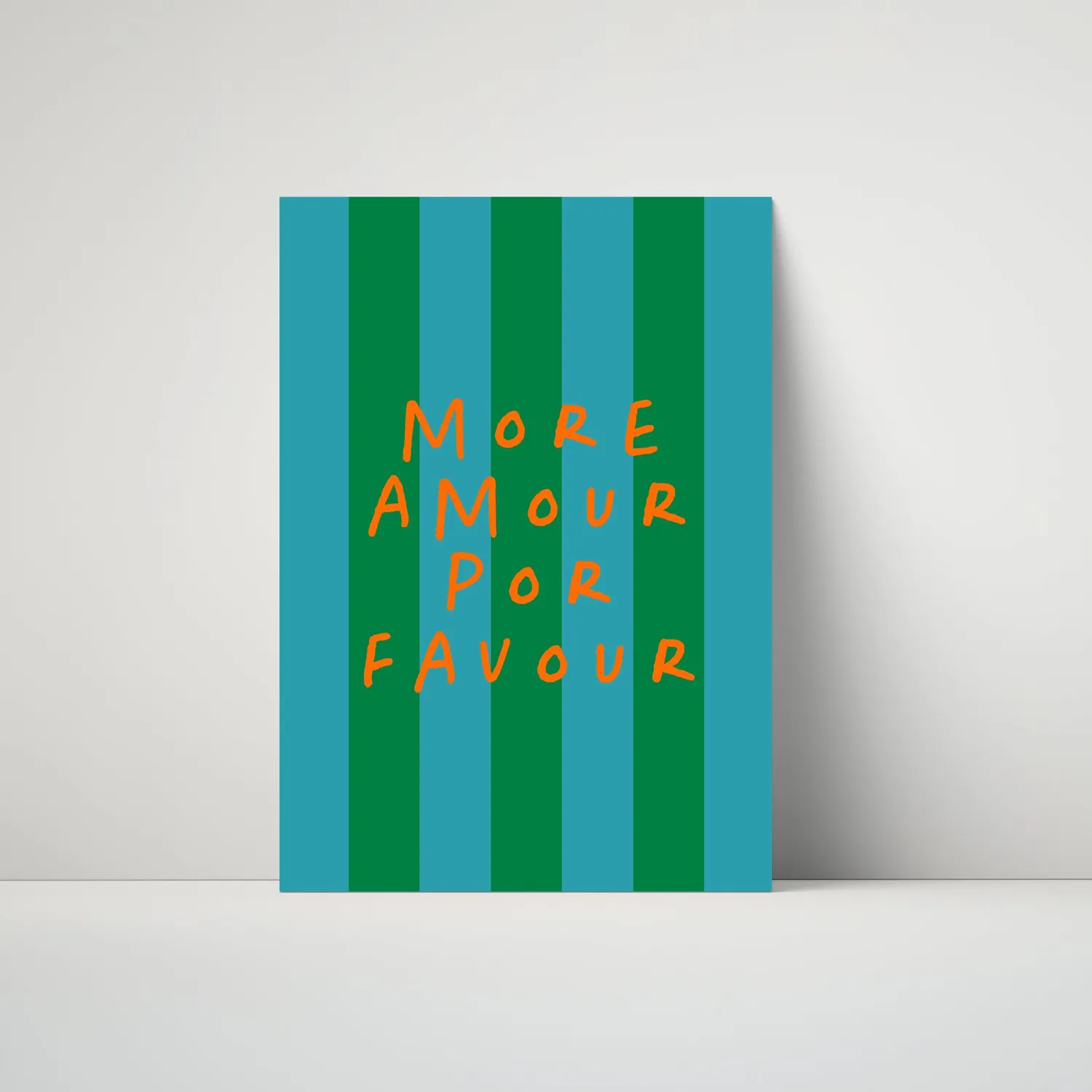 Maddison Ball More Amour Por Favor affiche typographie mate