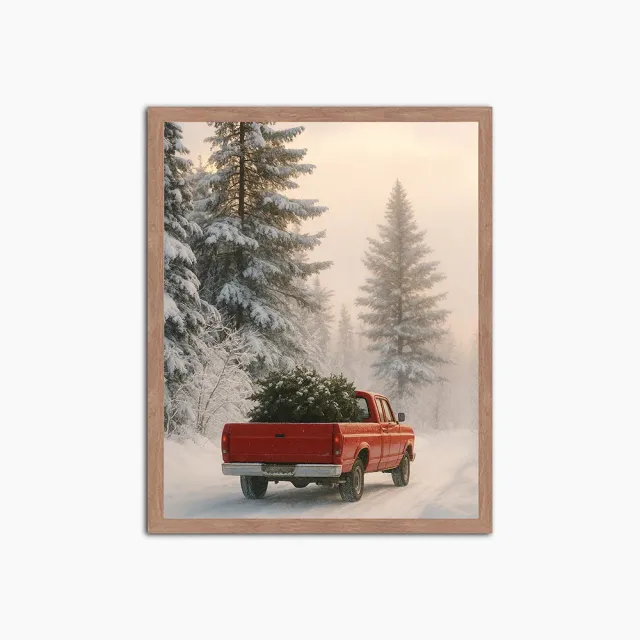 Any Image Bringing Christmas Home toile encadrée photo couleur