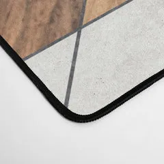 Society6 Urban Tribal Pattern No.1 - Concrete and Wood tapis bureau tribal