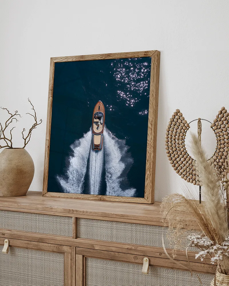 Any Image Luxury Sailing toile encadrée 50X60 voilier couleur