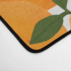 Society6 Mediterranean Oranges tapis de bureau agrumes