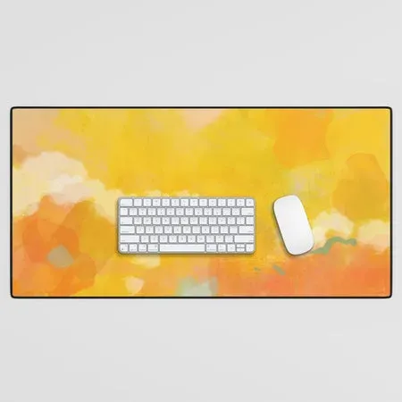 Society6 abstract spring sun tapis de bureau printanier