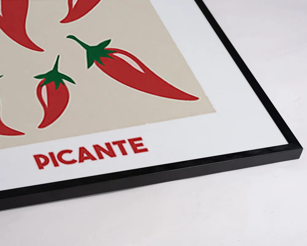 Any Image Picante toile encadrée colorée