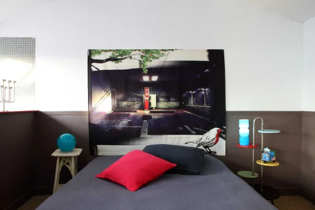Mademoiselle Tiss Parking tête de lit tissu imprimé