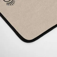 Society6 Lost Desert Tile tapis de bureau noir camel