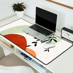 Society6 Soft Shapes I tapis de bureau formes terracotta