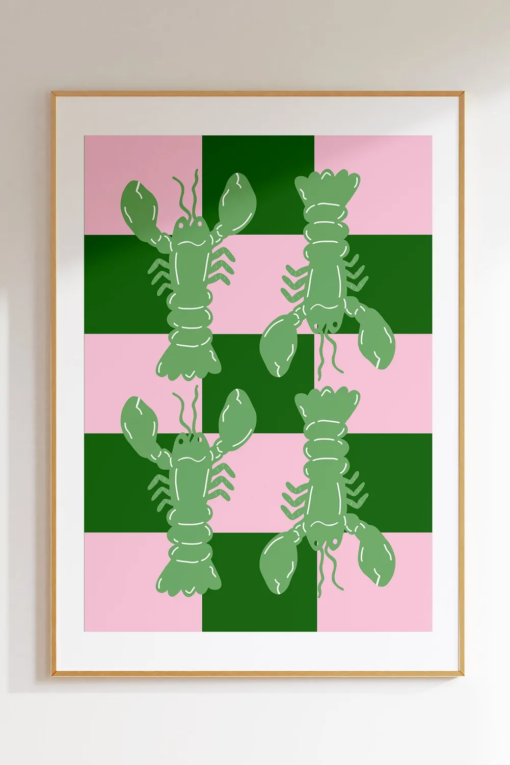 Maddison Ball Lobster Tile affiche homard