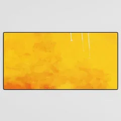 Society6 Sunny Landscape tapis de bureau jaune horizon
