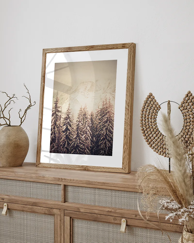 Any Image Jacob Baden Winter Forest photographie encadrée