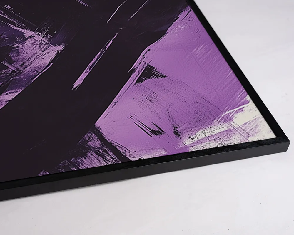 Liv Corday Hyper Violet Abstract tableau encadré abstrait